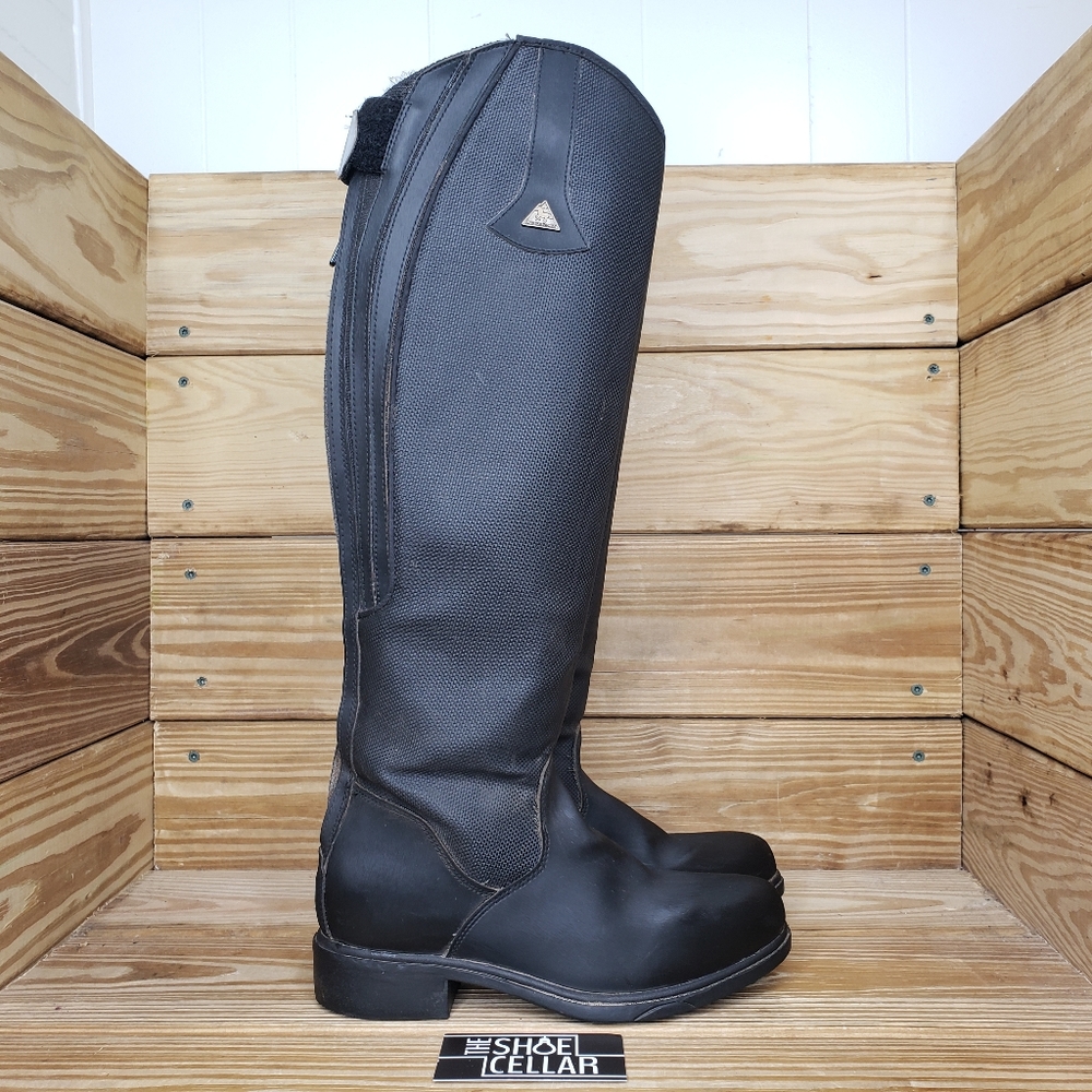 Mountain Horse Women’s 7 equestrian Riding boots.Tall Zip Black Insulated  Boot